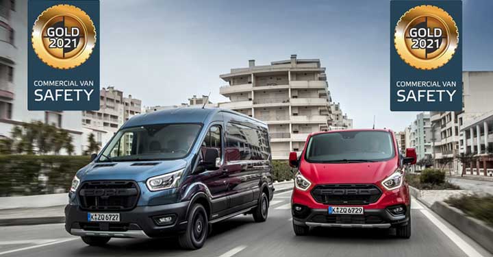 01 Ford Transit Custom Premiato Con Il Riconoscimento Gold Da Euro NCAP